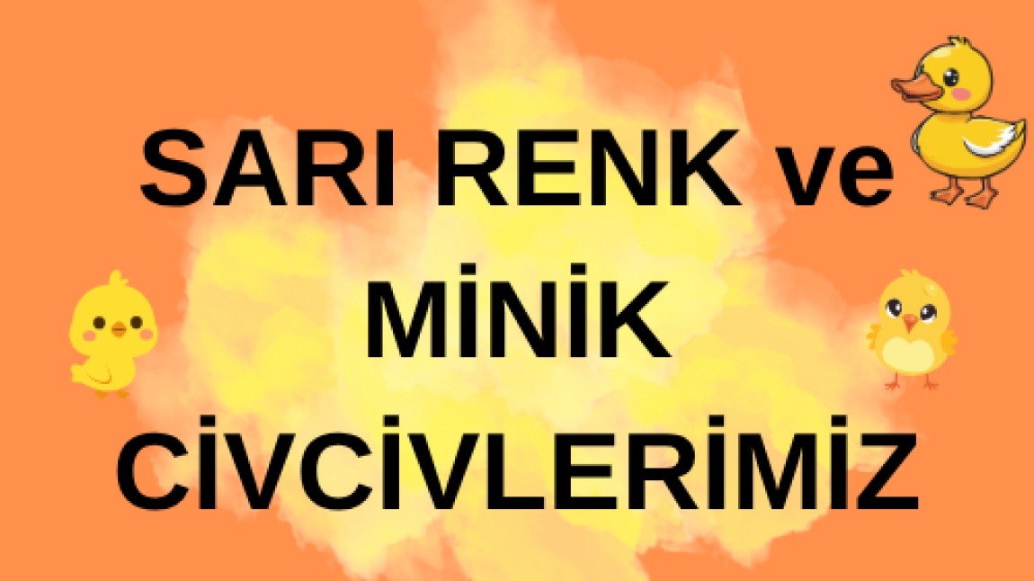 SARI RENK VE MİNİK CİVCİVLERİMİZ